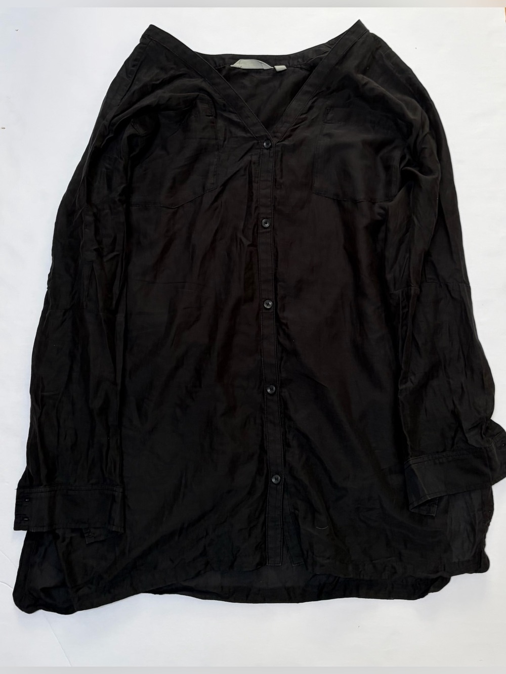 Athleta Black Long Sleeve Blouse